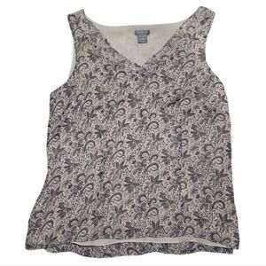Ann Taylor - Purple Paisley Tank Top